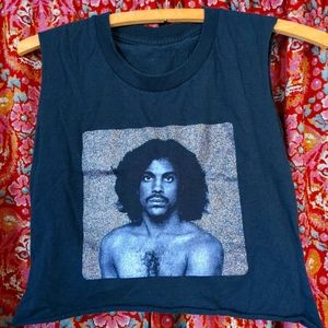 Sparkly Prince Cropped Sleeveless Tee